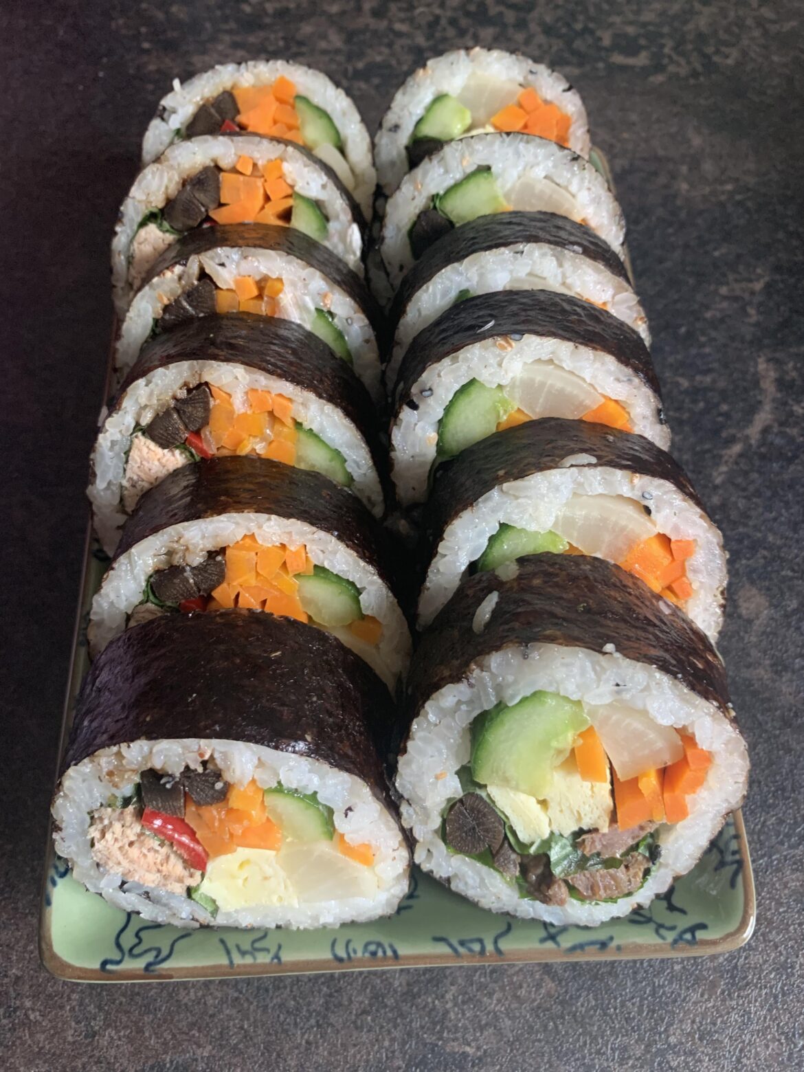 I’ve been making Kimbap for a few years now, but I still can’t roll them evenly. Do some of you experience the same problem?