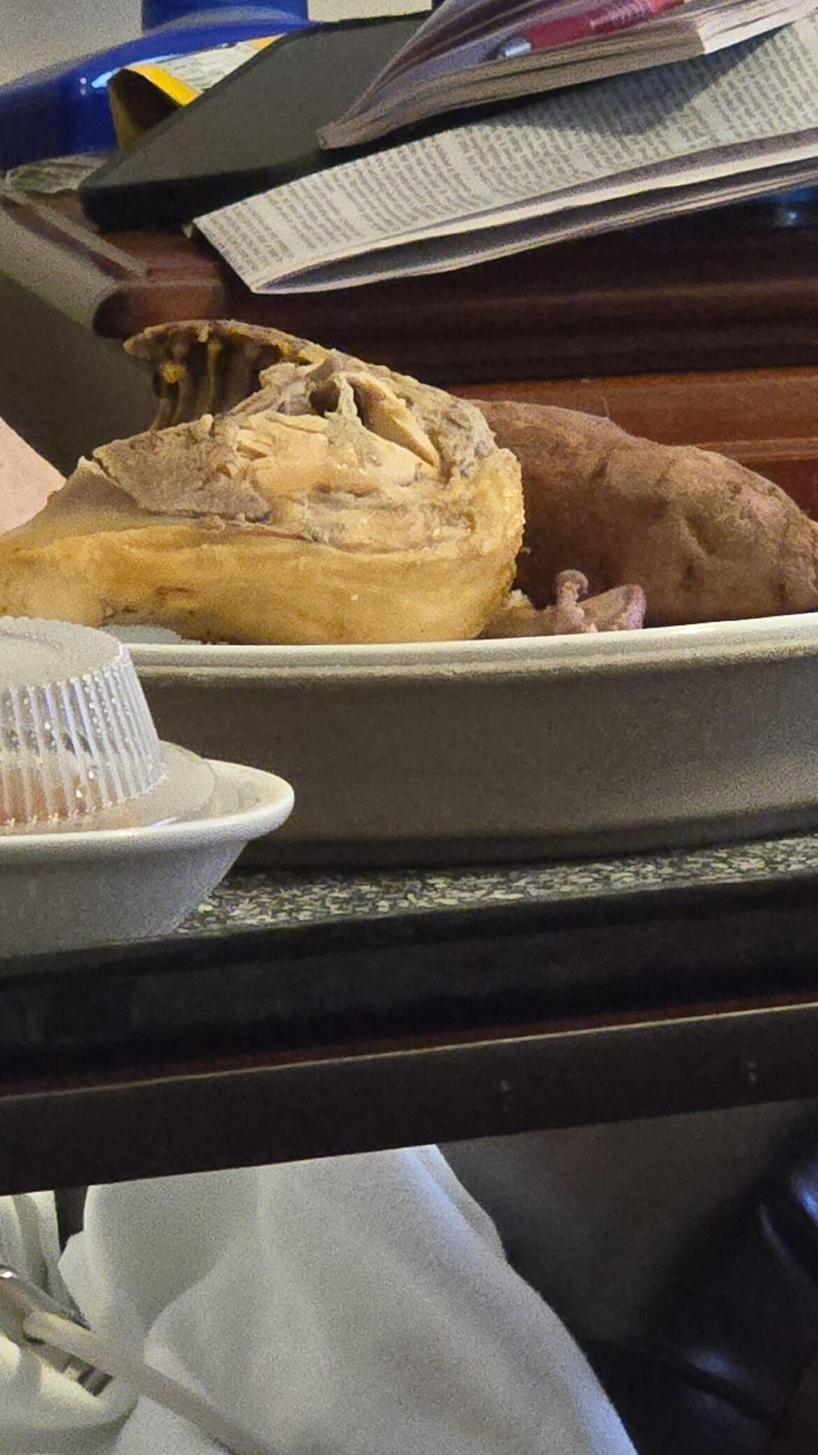 Visiting my nana in the assisted living complex she's living in and they handed her this for her supper🤢