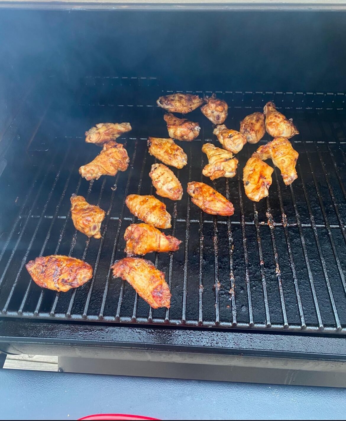 First time smoking wings on the Traeger