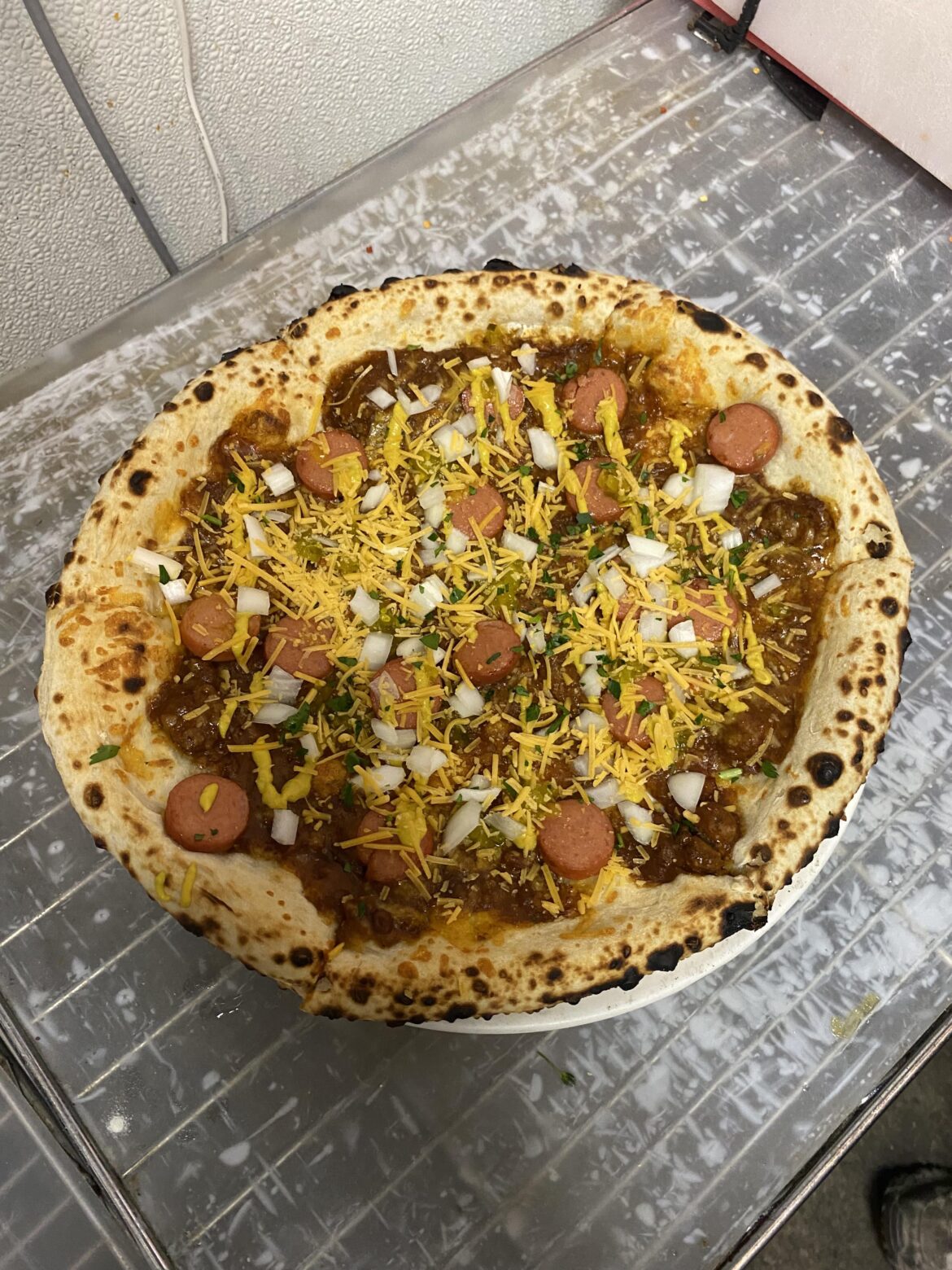 Chili Dog Pizza