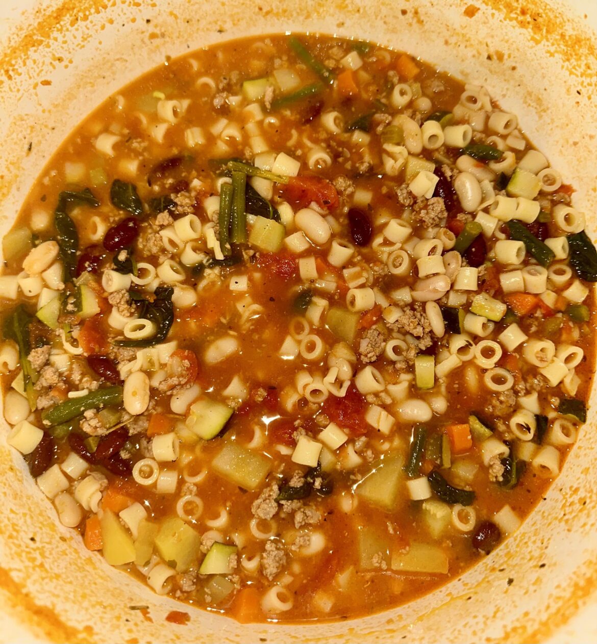 [homemade] Ground Turkey Minestrone