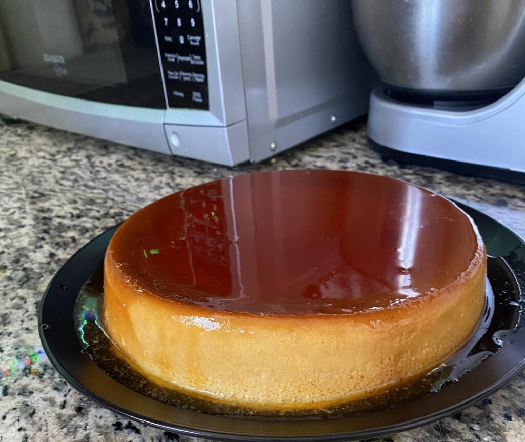 Rate my flan de leche