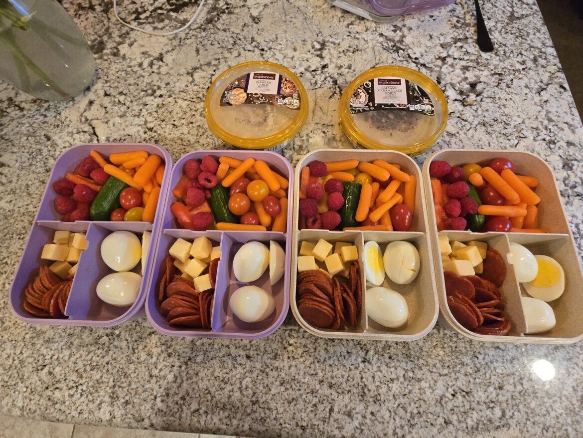 Busy week, low effort healthy lunchboxes