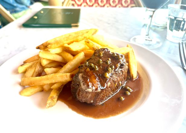 Steak frites at Lapin in Wapping Wharf