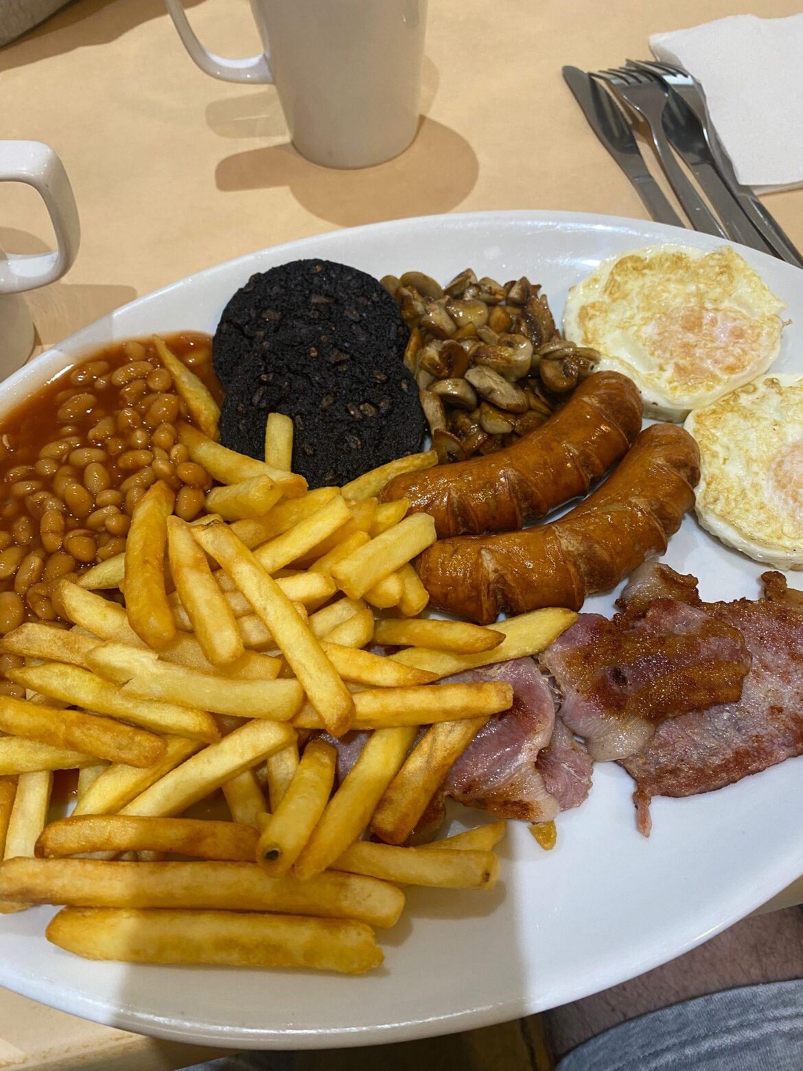 Maidstone, Kent - £11.80 with coffee and 2 toast)