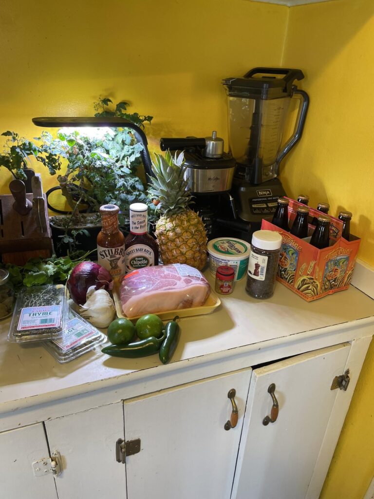 Before/after of some bbq pork