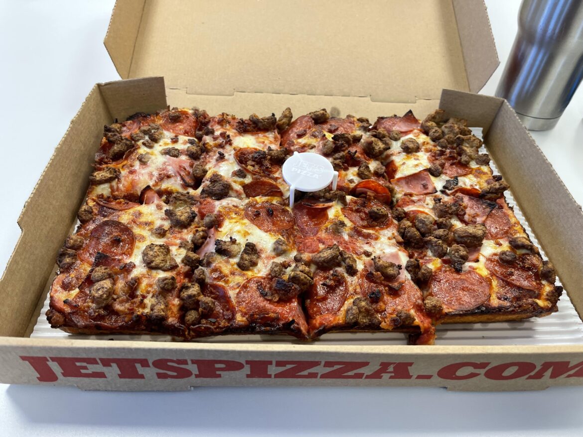 Tried Jet’s Pizza for the first time.  Is it supposed to be like this?