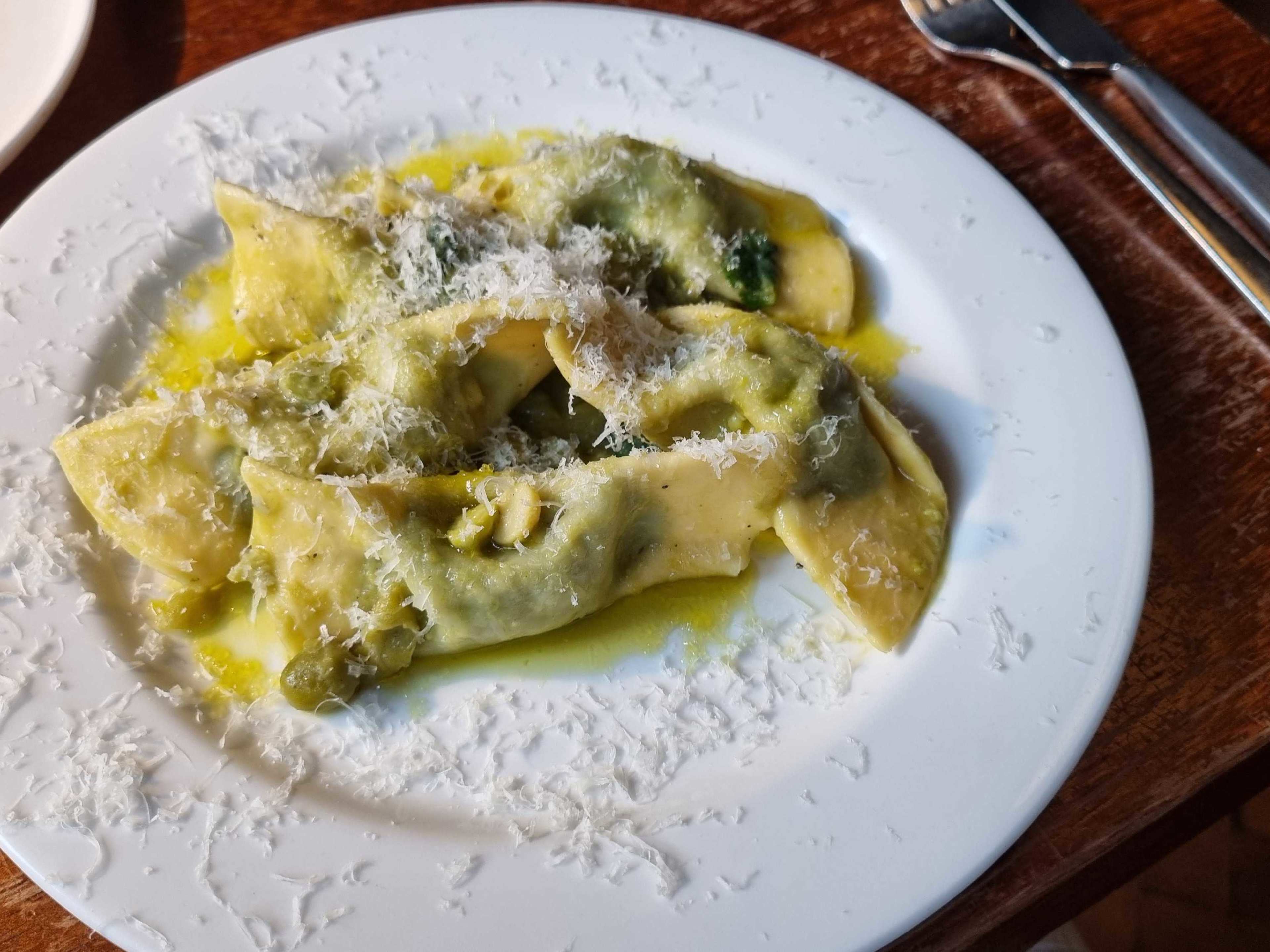 The filled pasta at Toklas