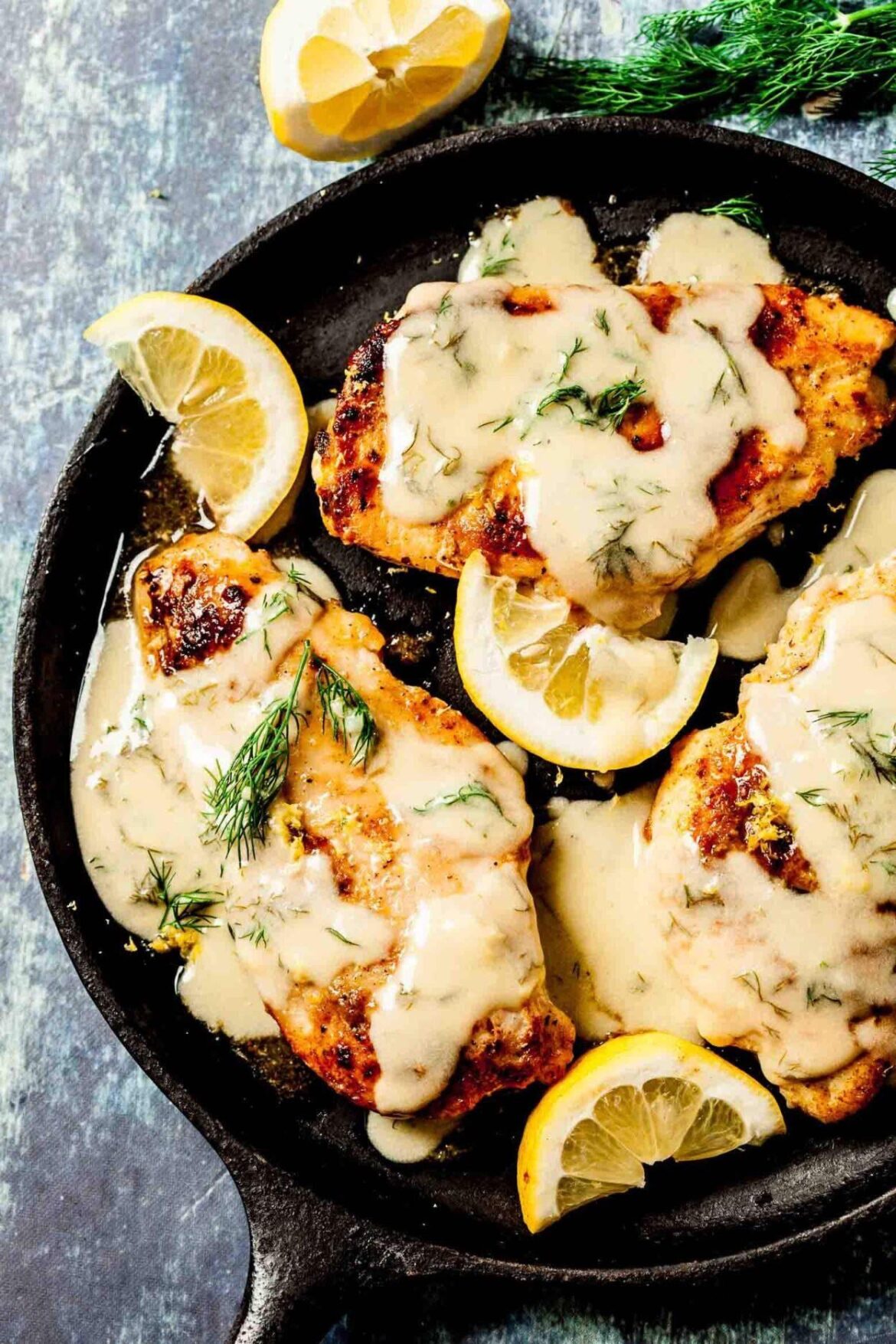 Creamy Lemon Chicken [oc]
