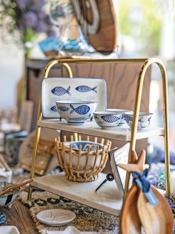 Home goods are featured at Key West Olive Oil & Gourmet.