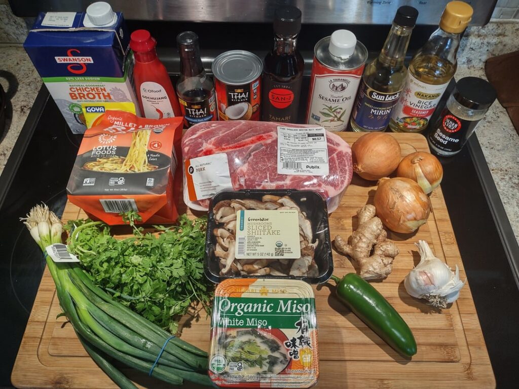 How did I do? 8 hr cook, miso pork ramen, no recipe followed