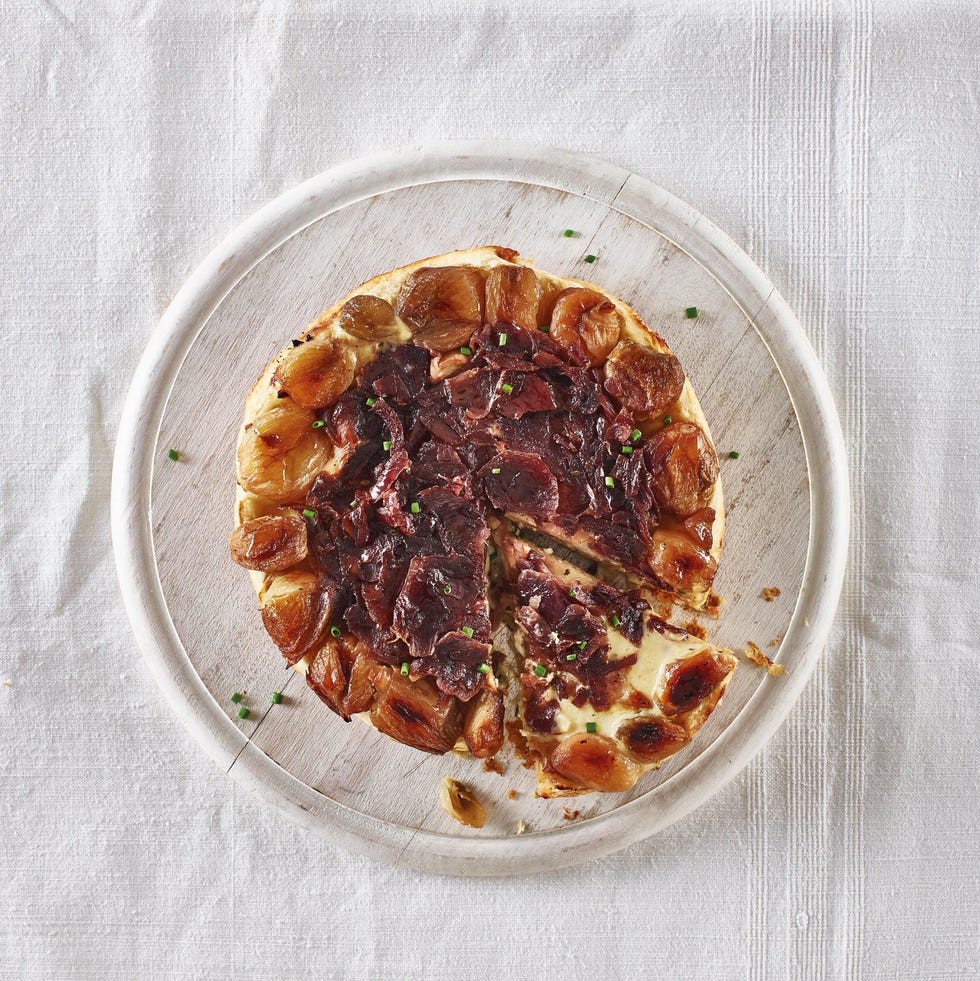 Caramelised Shallot, Celeriac & Stilton Tarte Tatin