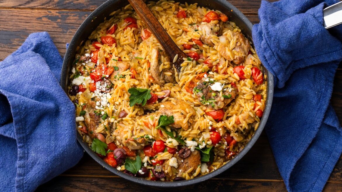 Chicken and Orzo - Effortless One-Pan Weeknight Dinner