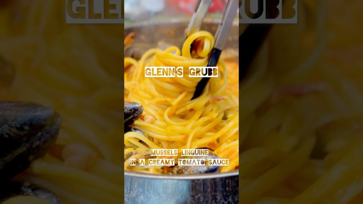 Mussels linguine w/ creamy tomato sauce- Glenn’s Grubb