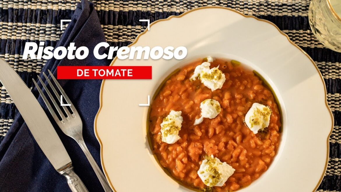 Risoto de tomate com pesto e muçarela de búfala - Videorreceitas Urbano 2025