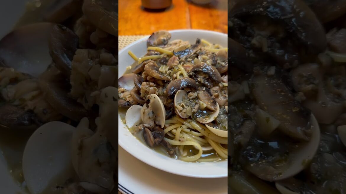 Linguine with white ￼clam sauce