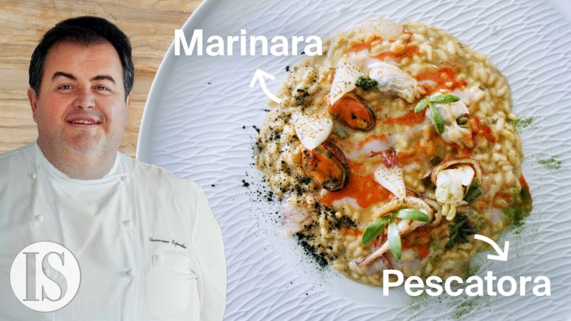 Marinara e pescatora in un unico risotto con Gennaro Esposito