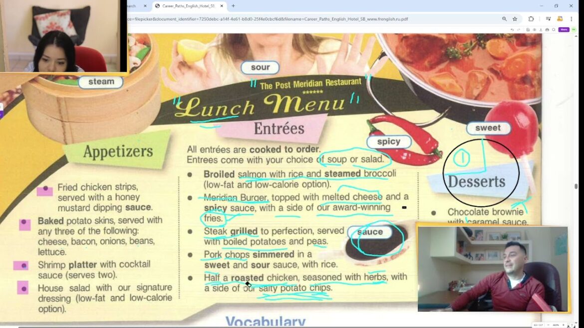 CURSO DE INGLES PARA RESTAURANTES ingles laboral ENGLISH FOR WAITERS waitress or f&b staff