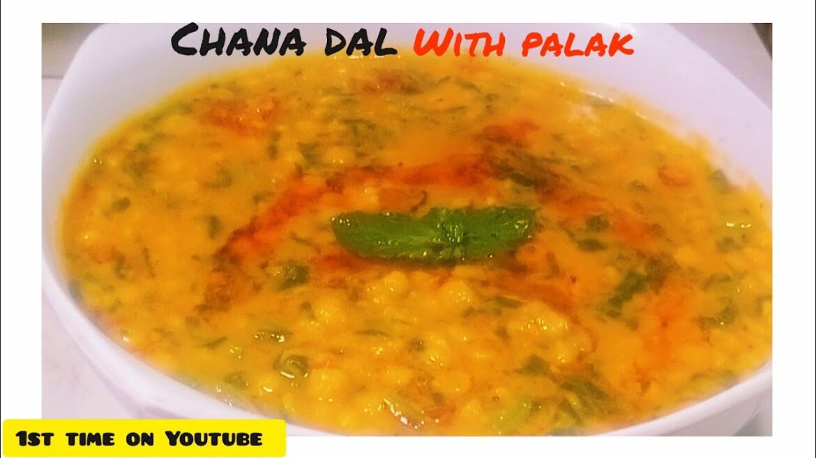 Chana dal with palak recipe by Fatima's kitchen| unique recipe of chana dal
