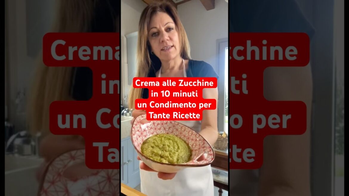 Crema alle Zucchine in 10 minuti un Condimento per Tante Ricette #shorts #zucchine #zucchini