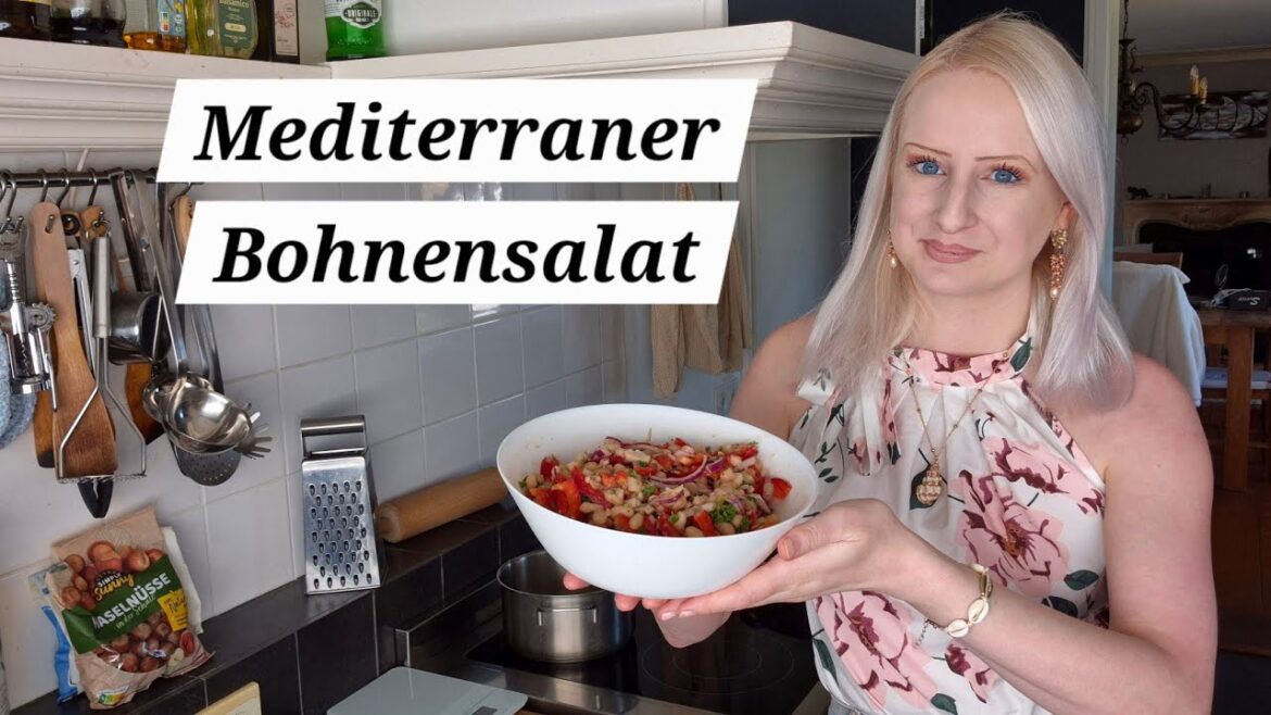 Vegan | Mediterraner Bohnensalat | schnell, einfach, lecker, proteinreich und sättigend