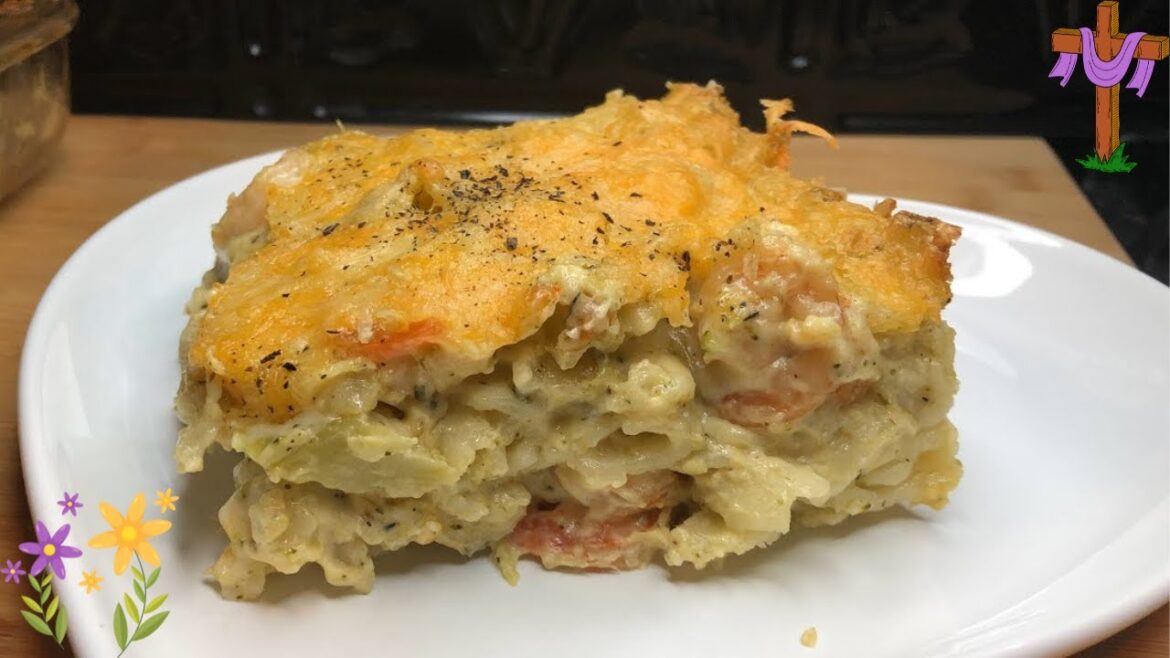 ¡CÓMO HACER MACARRONES CON CAMARRONES, BROCOLI Y QUESO! DELICIOSA CENA PARA SEMANA SANTA