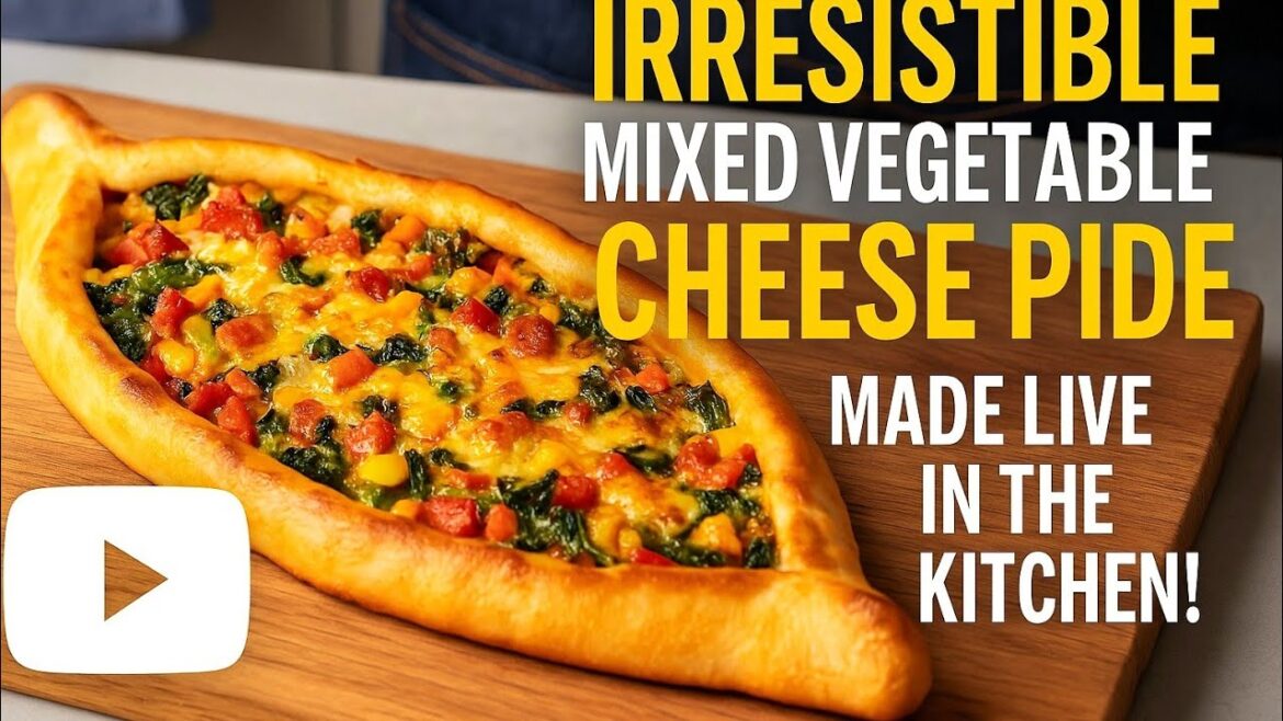 “Irresistible Mixed Vegetable Cheese Pide | Made Live in the Kitchen!” #live #livecooking #food "Irresistible Mixed Vegetable Cheese Pide | Made Live in the Kitchen!" #live #livecooking #food