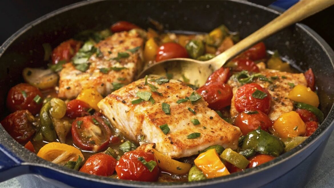 So lecker habe ich noch nie gegessen! Ein einfaches und gesundes mediterranes Fischrezept!