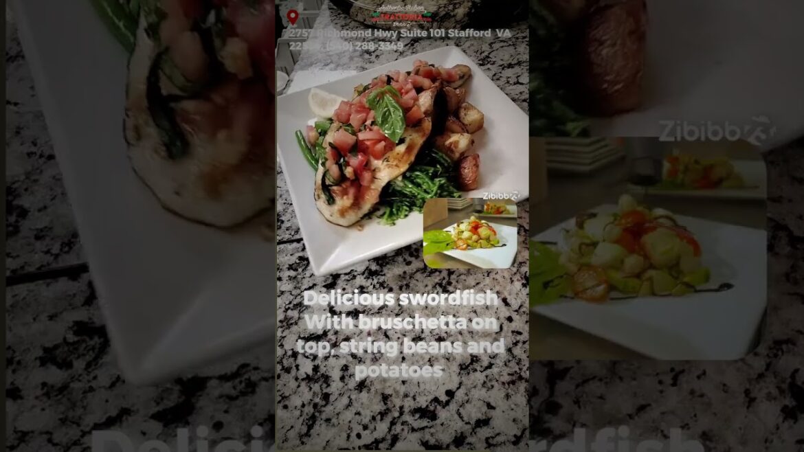 Grilled Swordfish With Bruschetta Grilled Swordfish With Bruschetta