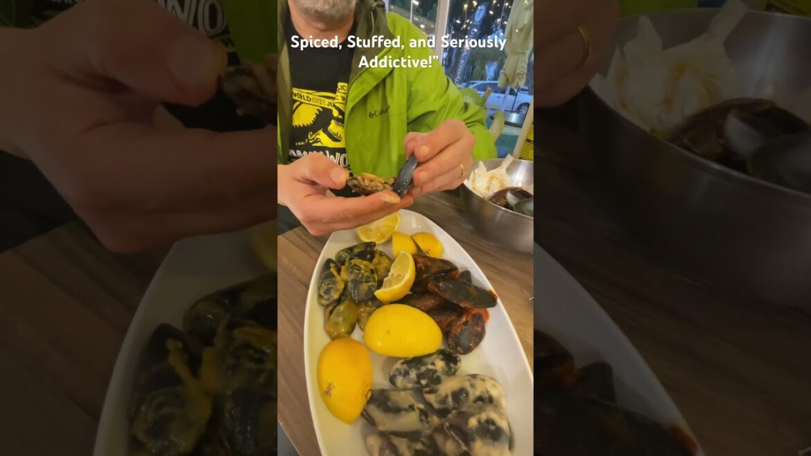 Spiced, Stuffed, and Seriously Addictive! Midye Dolma #musselsrecipe #turkishfood