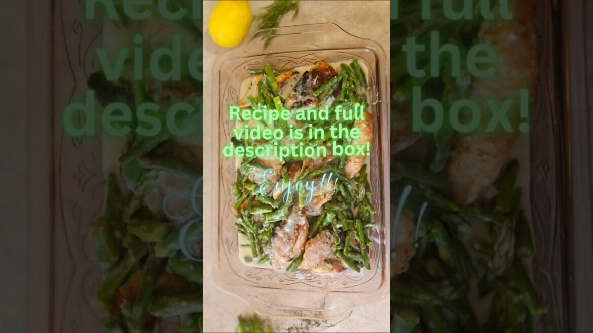 Lemon Herb Chicken with Creamy Asparagus Sauce