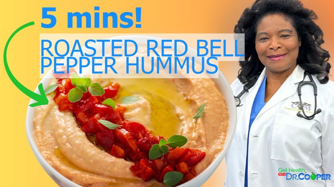 Roasted Red Bell Pepper Hummus Roasted Red Bell Pepper Hummus