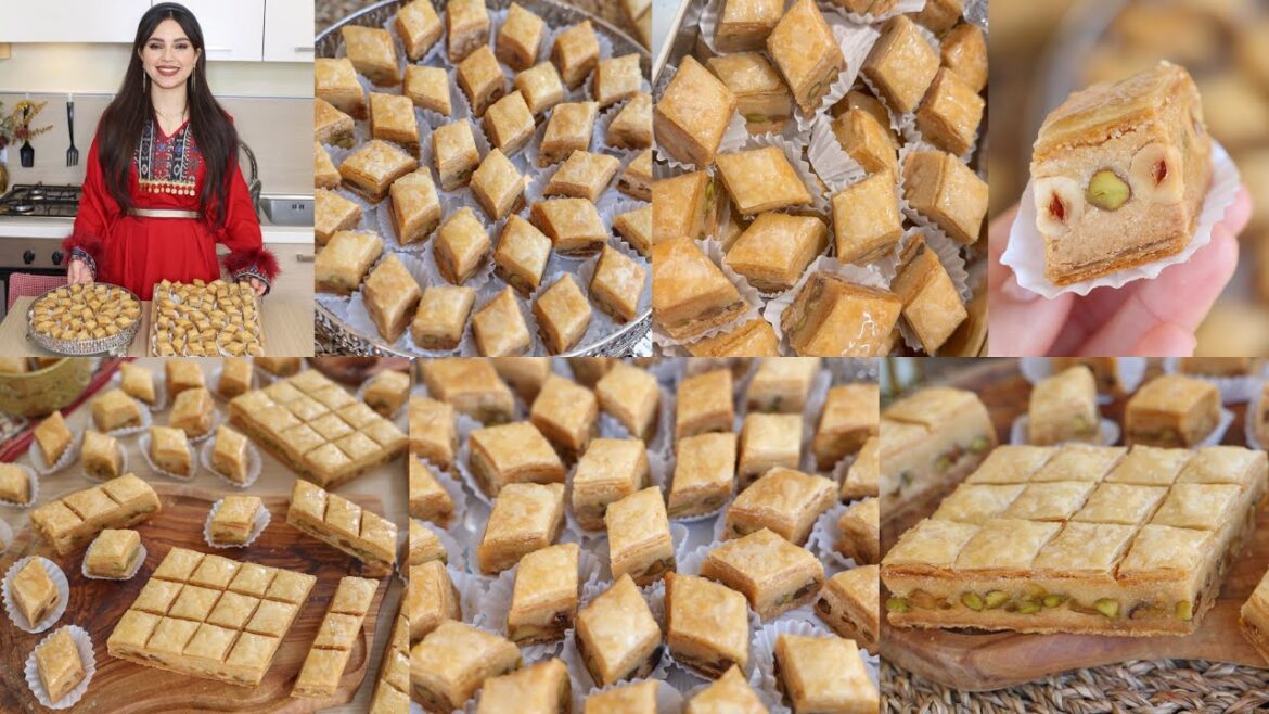 بقلاوة تونسية بالفاكية بكل تفاصيلها للمبتدئين ناجحة من أول تجربة مع طريقة تحضير الشحور روعة❤️Baklawa