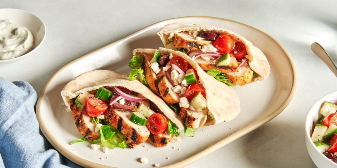 Mediterranean Grilled Chicken Gyros Mediterranean Grilled Chicken Gyros