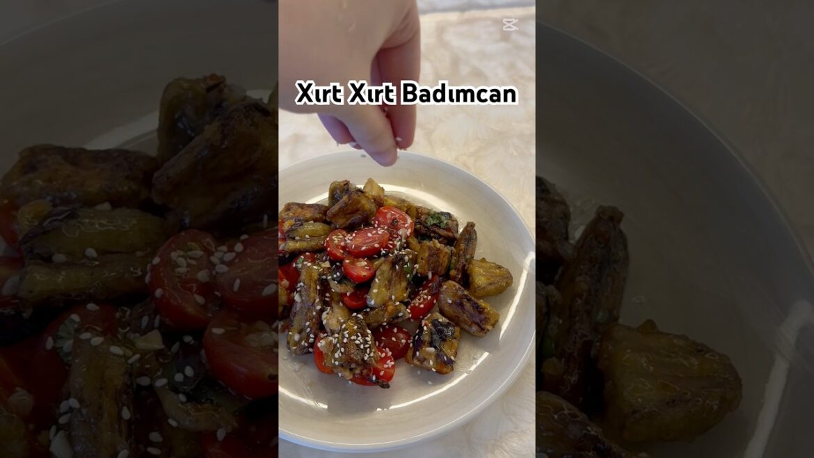 Xırt xırt badımcan salatı #patlıcan #mətbəx #mutfak #tarif #mətbəxreseptləri #food #shorts #salat