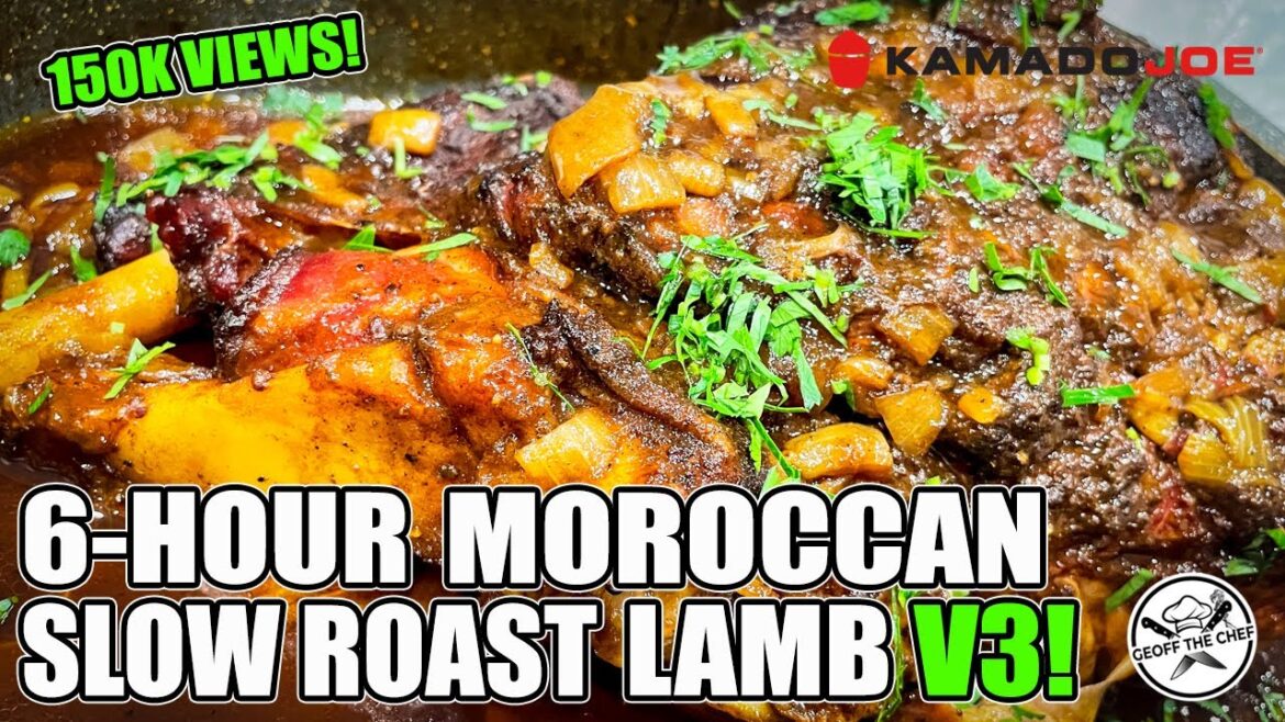 Ep 63: 6-Hour Slow Roasted Leg of Lamb - Moroccan Styley-Ish V3! Kamado Joe Classic 2