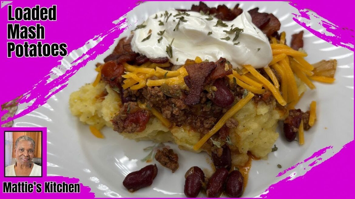 Delicious Cheesy Loaded Mash Potatoes with Bacon/ Mash Potato Recipe/ Mattie’s Kitchen Delicious Cheesy Loaded Mash Potatoes with Bacon/ Mash Potato Recipe/ Mattie's Kitchen