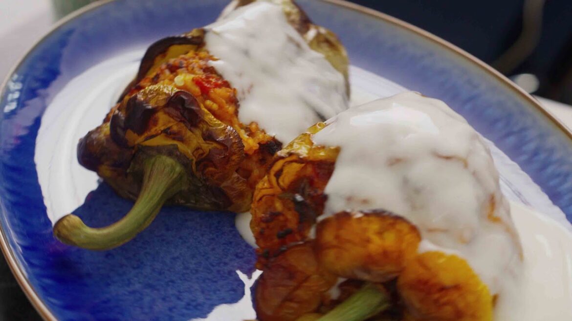 Turkish-Style Stuffed Peppers (Biber Dolması) ASMR