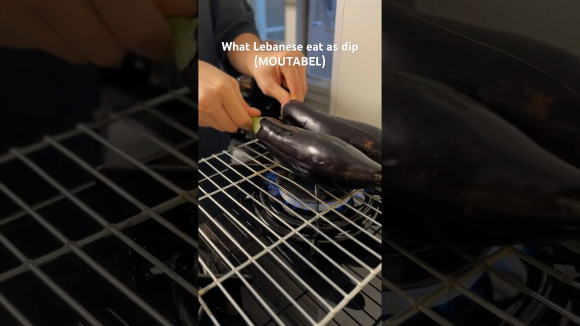 The Creamiest Eggplant Dip You’ll Ever Try | Mutabbal Lebanese dip Recipe