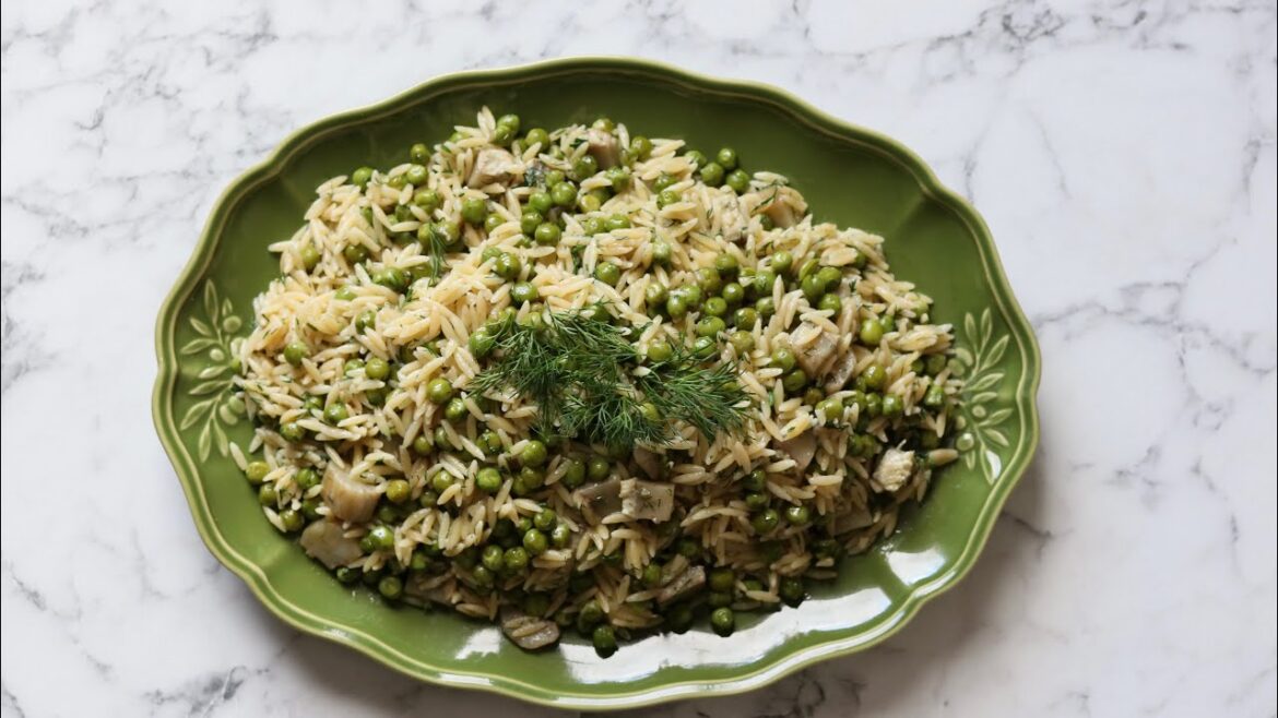 Mediterranean Orzo Risotto with Artichokes and Peas | Light&Flavorful #SpringCooking #ArtichokeLove Mediterranean Orzo Risotto with Artichokes and Peas | Light&Flavorful #SpringCooking #ArtichokeLove
