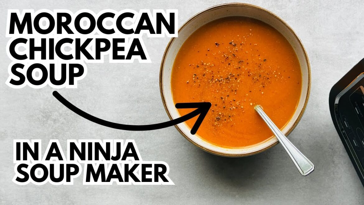 Soup Maker Moroccan Chickpea Soup - An Easy and Tasty Ninja Soup Maker Recipe