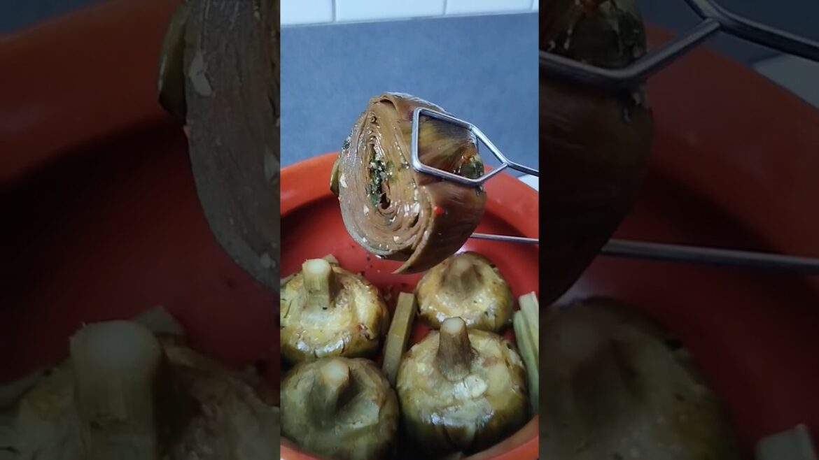 Roman style artichokes