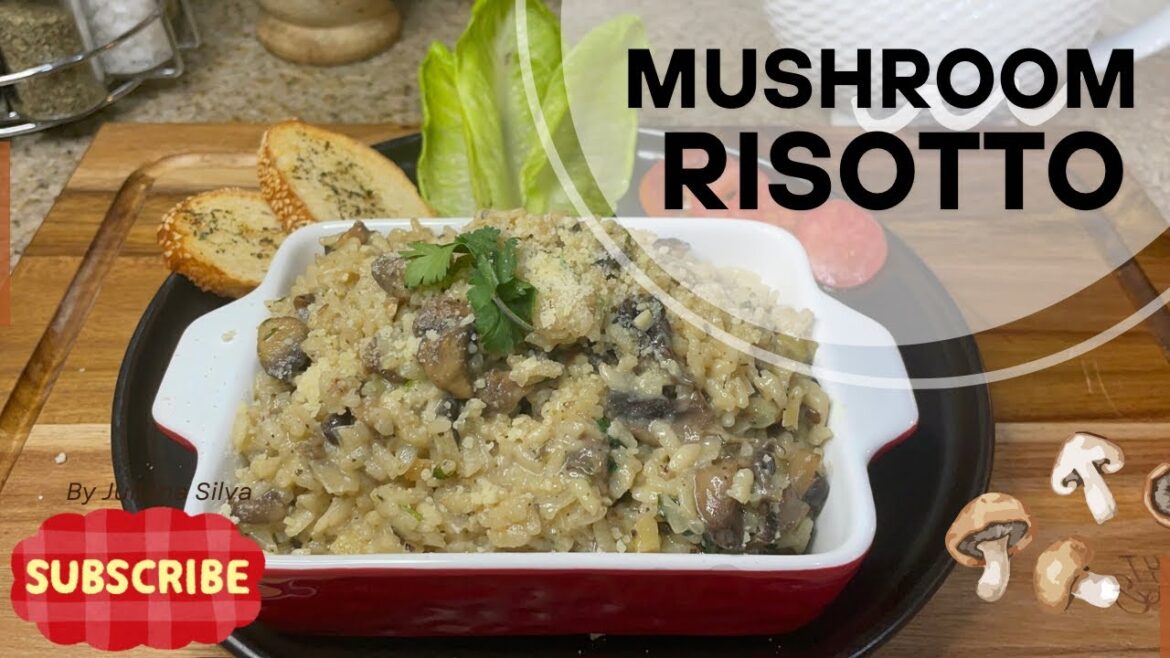 Mushroom Risotto | Italian Recipe | No wine Vegetarian Risotto Recipe
