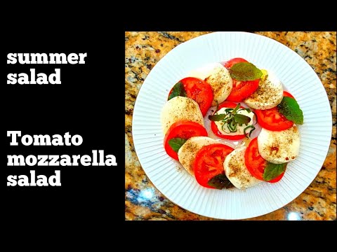 Caprese Salad|Summer Eating |Italian style Tomato Mozzarella Cheese Salad |Mother’s Kitchen Caprese Salad|Summer Eating |Italian style Tomato Mozzarella Cheese Salad |Mother's Kitchen