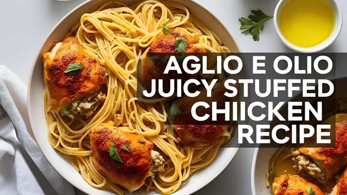 Ultimate Italian Aglio e Olio Pasta & Juicy Stuffed Chicken | Easy, Healthy & Flavor-Packed Meal Ultimate Italian Aglio e Olio Pasta & Juicy Stuffed Chicken | Easy, Healthy & Flavor-Packed Meal