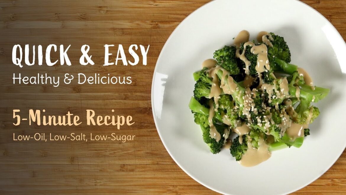 5-Minute Sesame Broccoli | Healthy, Low-Salt, Plant-Based Recipe