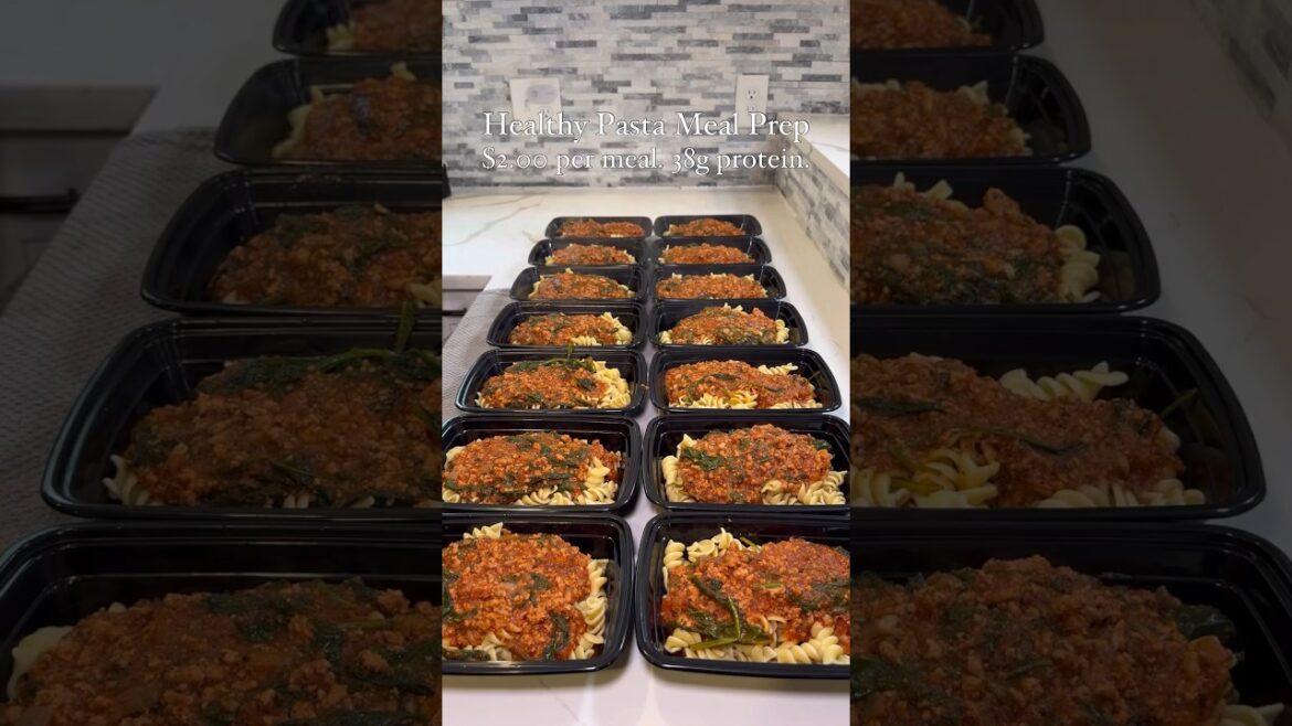 Healthy Pasta Meal Prep on a Budget Healthy Pasta Meal Prep on a Budget
