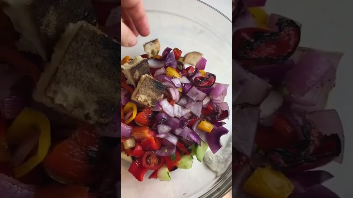 Grilled Panzanella Salad #mediterraneanrecipe #mediterraneanflavors #salads #saladrecipe #easyrecipe Grilled Panzanella Salad #mediterraneanrecipe #mediterraneanflavors #salads #saladrecipe #easyrecipe