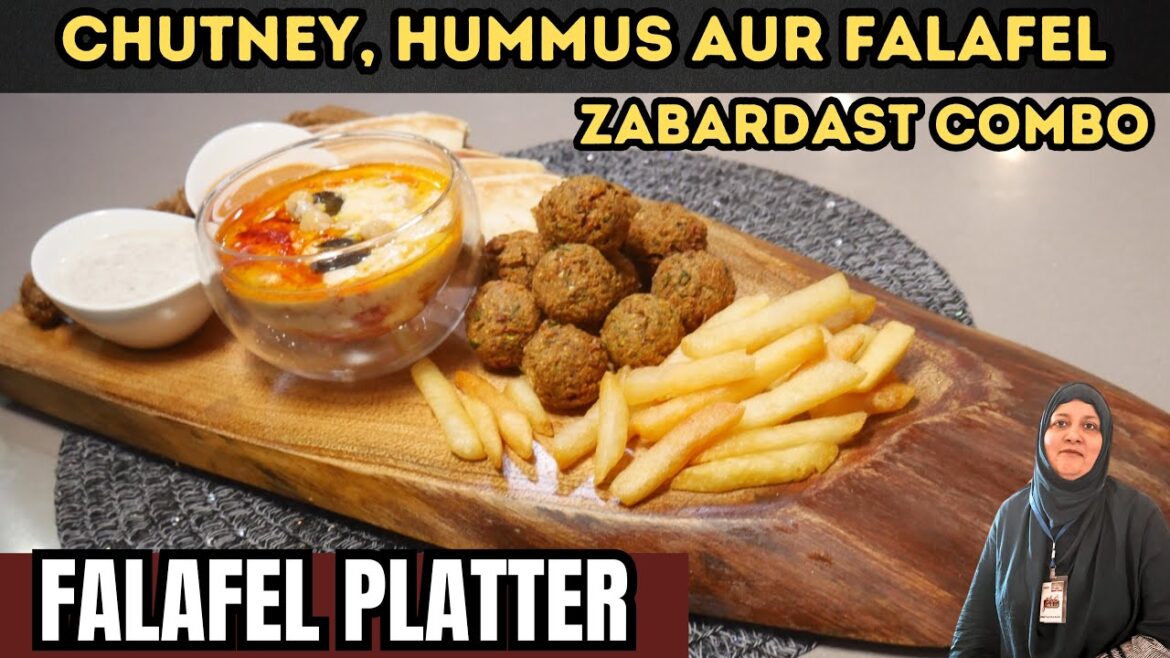 How to Make Falafel | Falafel Platter with 2 sauce I Authentic Middle Eastern falafel recipe