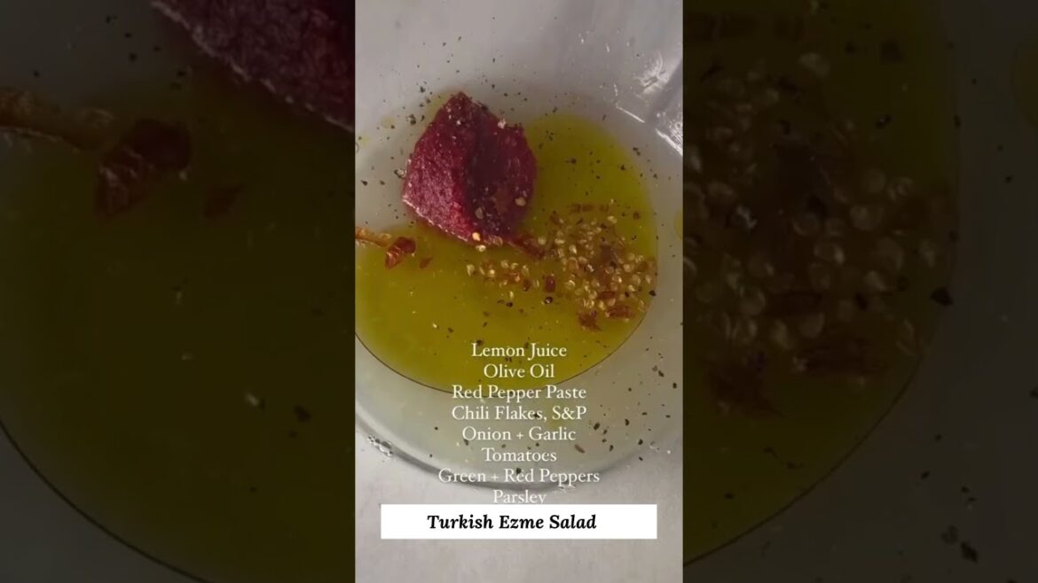 Turkish Ezme Salad| Spicy & Fresh #foodshorts #EzmeSalad #TurkishMeze #SpicySalad Turkish Ezme Salad| Spicy & Fresh #foodshorts #EzmeSalad #TurkishMeze #SpicySalad